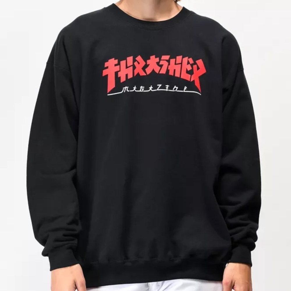 THRASHER Godzilla Crewneck Sweatshirt Pullover